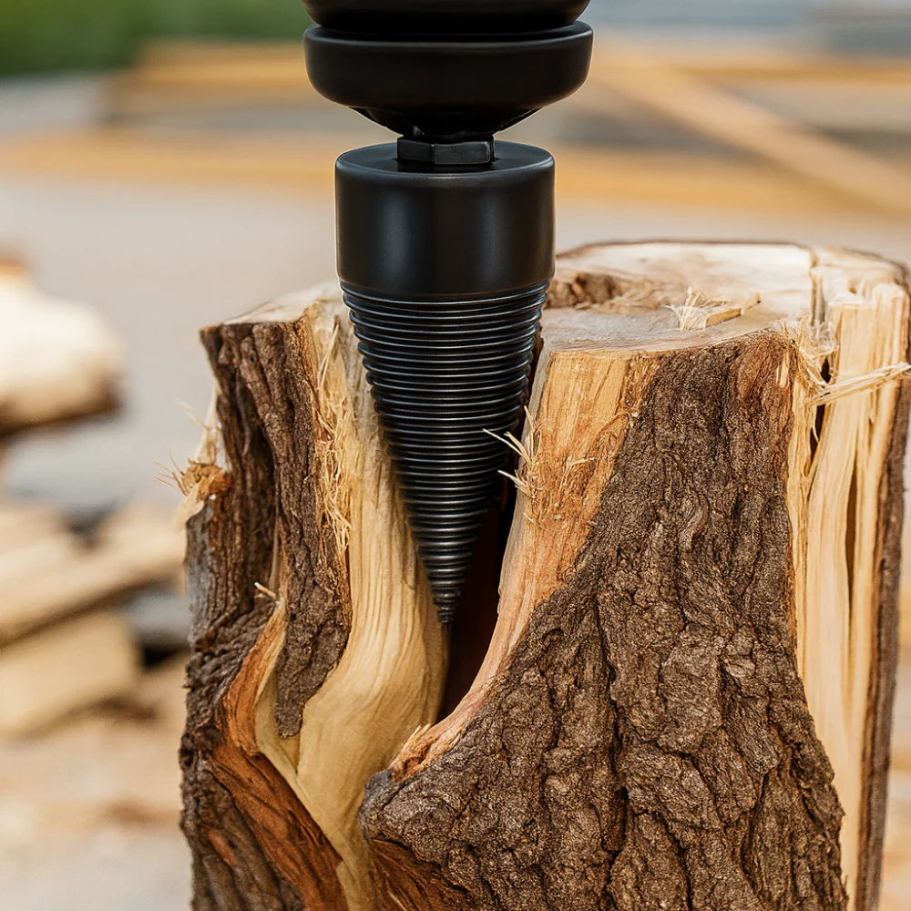 Foret fendeur de bois - Cône fendeur pour perceuse