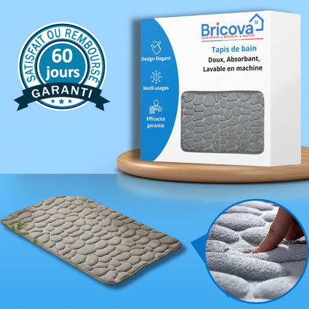 Tapis de bain - Doux, Absorbant, Lavable en machine