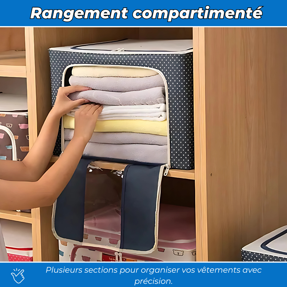 FlexiBox - Rangement Grande Capacité en tissu renforcé