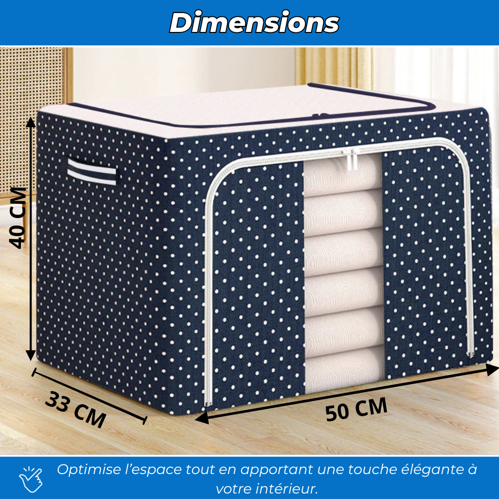 FlexiBox - Rangement Grande Capacité en tissu renforcé