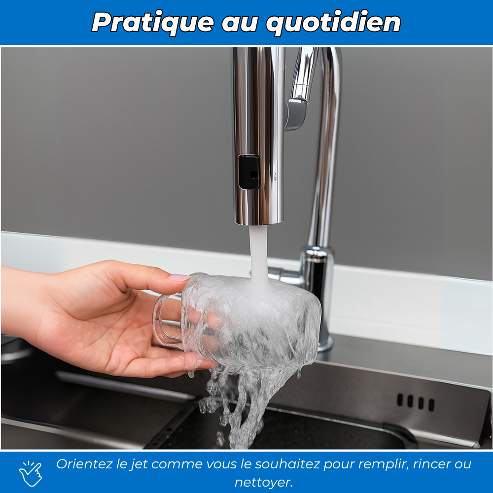 FlexiJet360 - Extension Robinet 360° 4-en-1