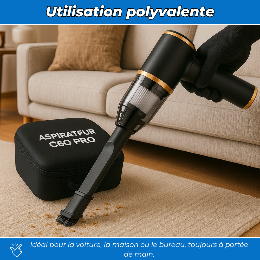 Aspirateur Voiture Sans Fil Puissant – C60 PRO