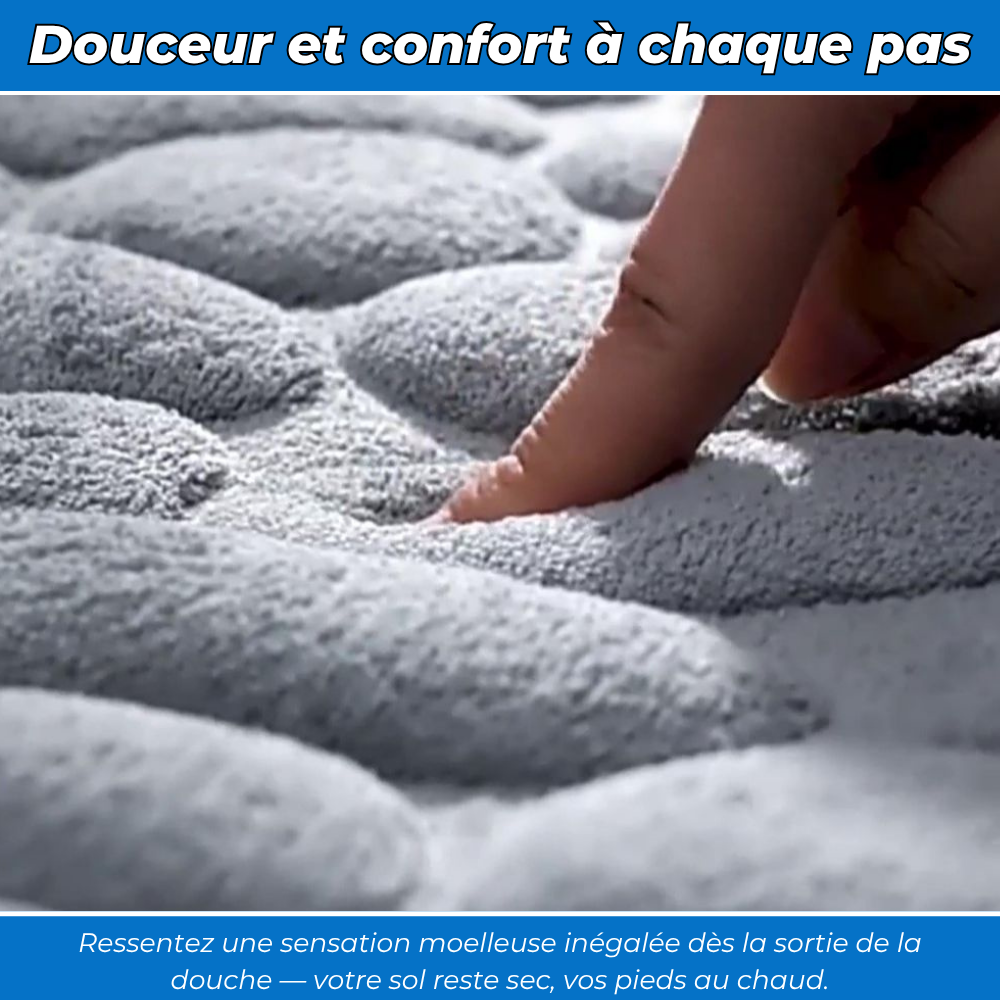 Tapis de bain - Doux, Absorbant, Lavable en machine