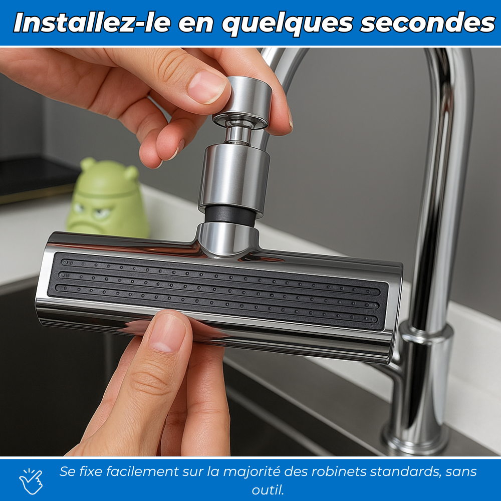 FlexiJet360 - Extension Robinet 360° 4-en-1