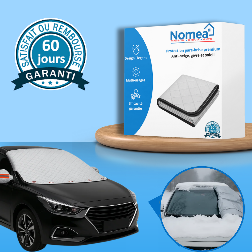Protection pare-brise premium - Anti-neige, givre et soleil