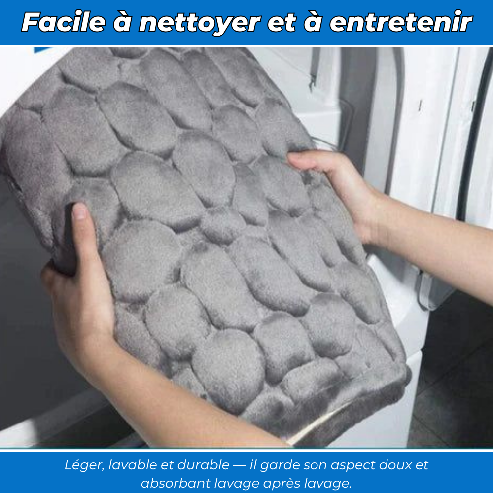 Tapis de bain - Doux, Absorbant, Lavable en machine