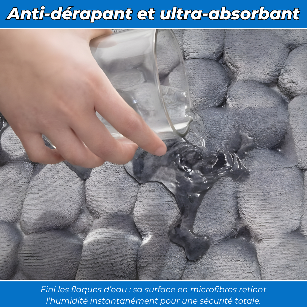 Tapis de bain - Doux, Absorbant, Lavable en machine