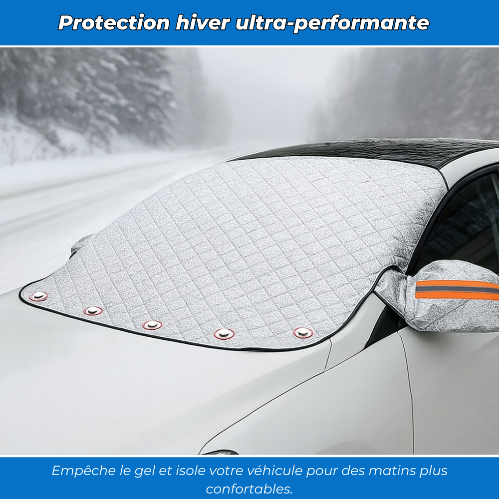 Protection pare-brise premium - Anti-neige, givre et soleil