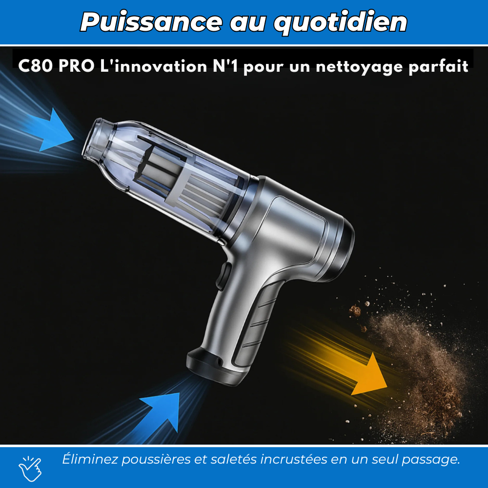 Aspirateur Voiture Sans Fil - C80 PRO
