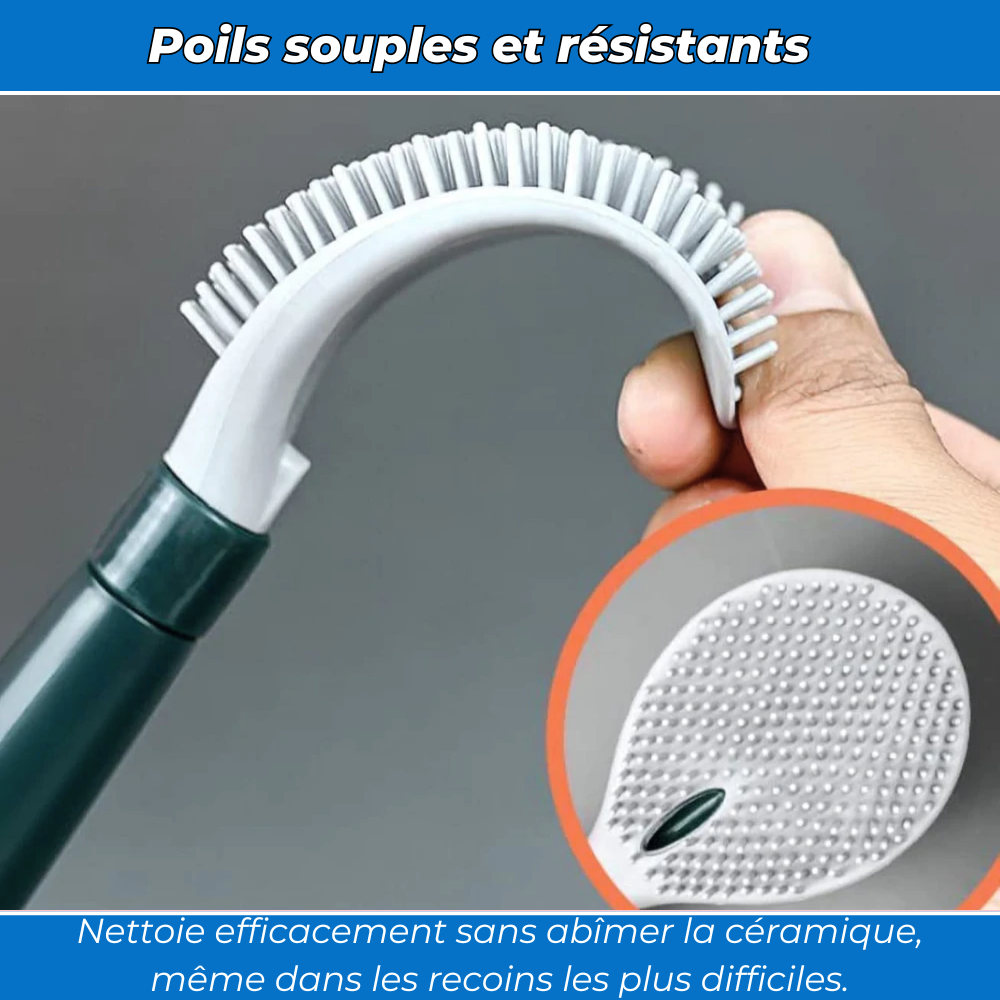 FlushBrush - Brosse WC multifonction avec réservoir intégré