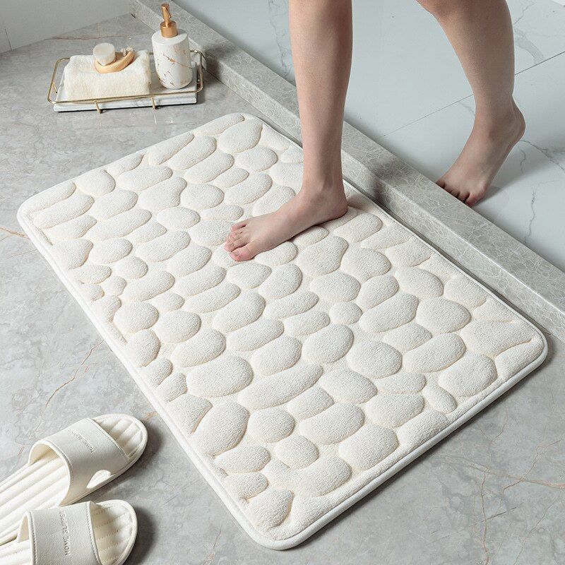 Tapis de bain - Doux, Absorbant, Lavable en machine