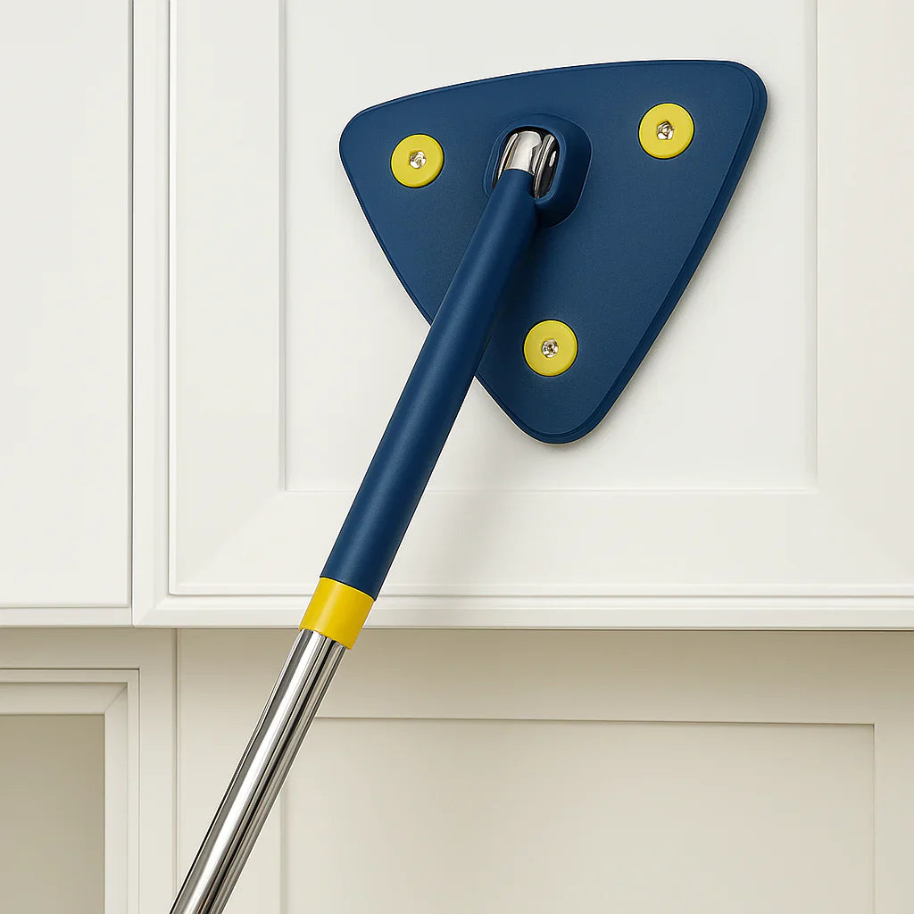 EasyClean - Balai Rotatif 360° Tout-En-Un + 5 Têtes Microfibres