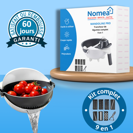 Mandoline Pro - Coupe légumes 9 en 1