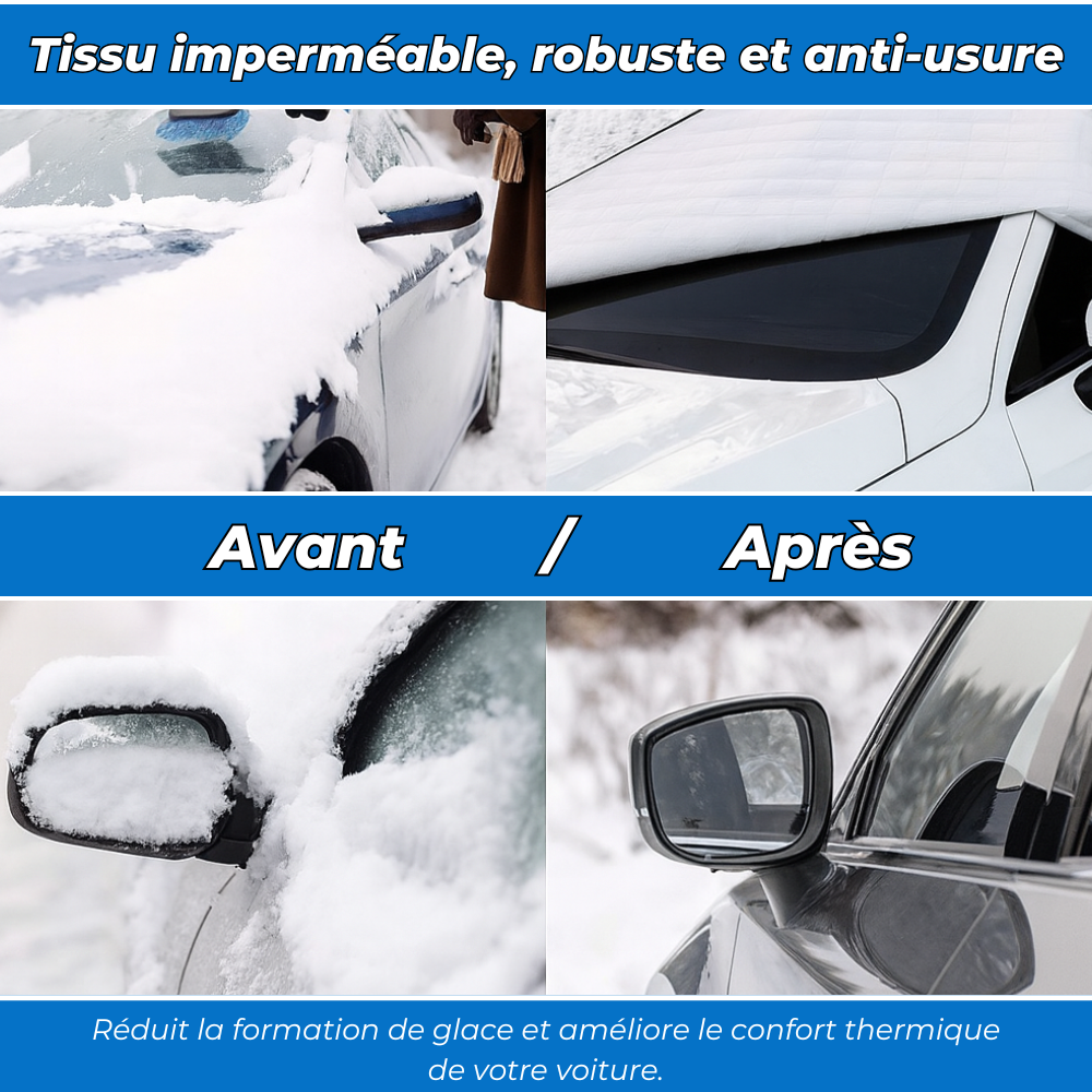Protection pare-brise premium - Anti-neige, givre et soleil